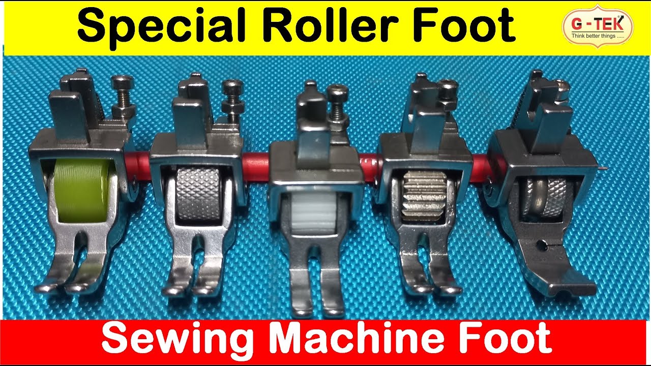 Exclusive Roller Type Pressure Foot, Sewing Machine Foot, Silai Machine Dab, Pressure Feet,  Ghoda