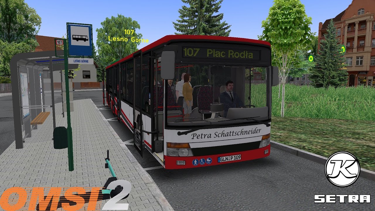 Omsi 2 - Fikcjny Szczecin By ReMi Mod 1.11.2 - Line 107 - Setra S319 NF