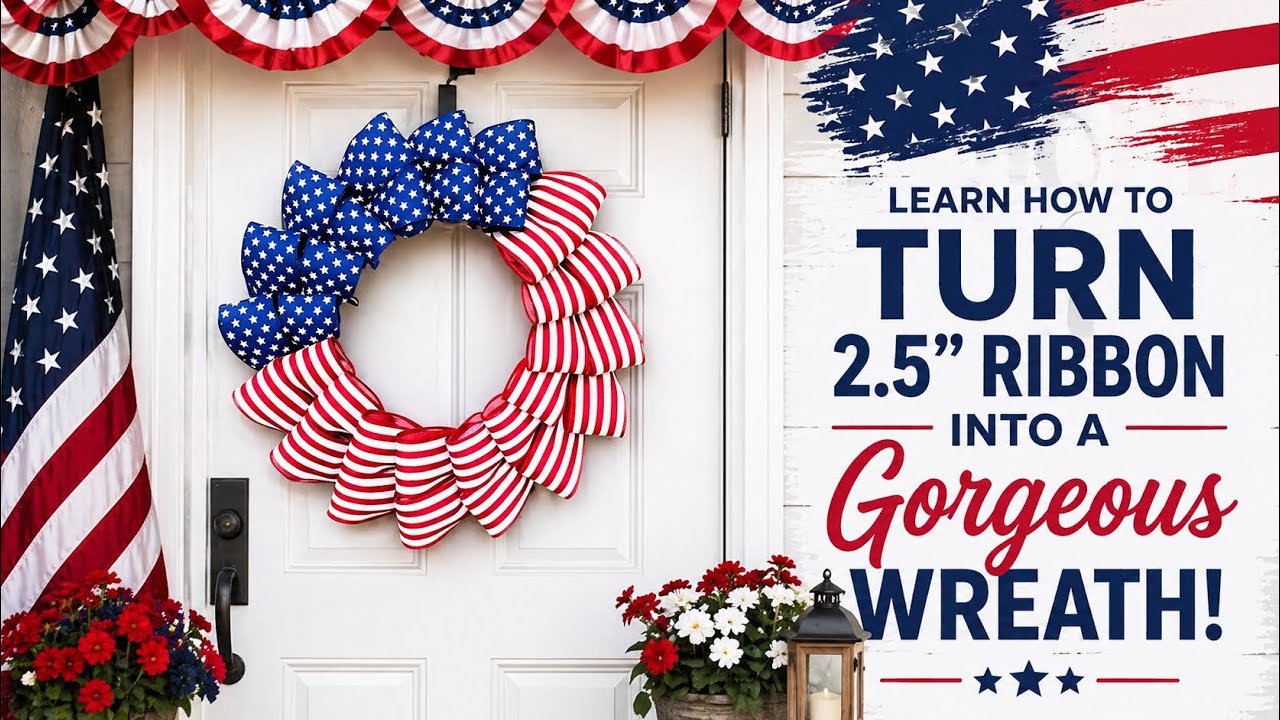 #livewithTeamUnique | How to Make a Patriotic Wreath | USA Wreath