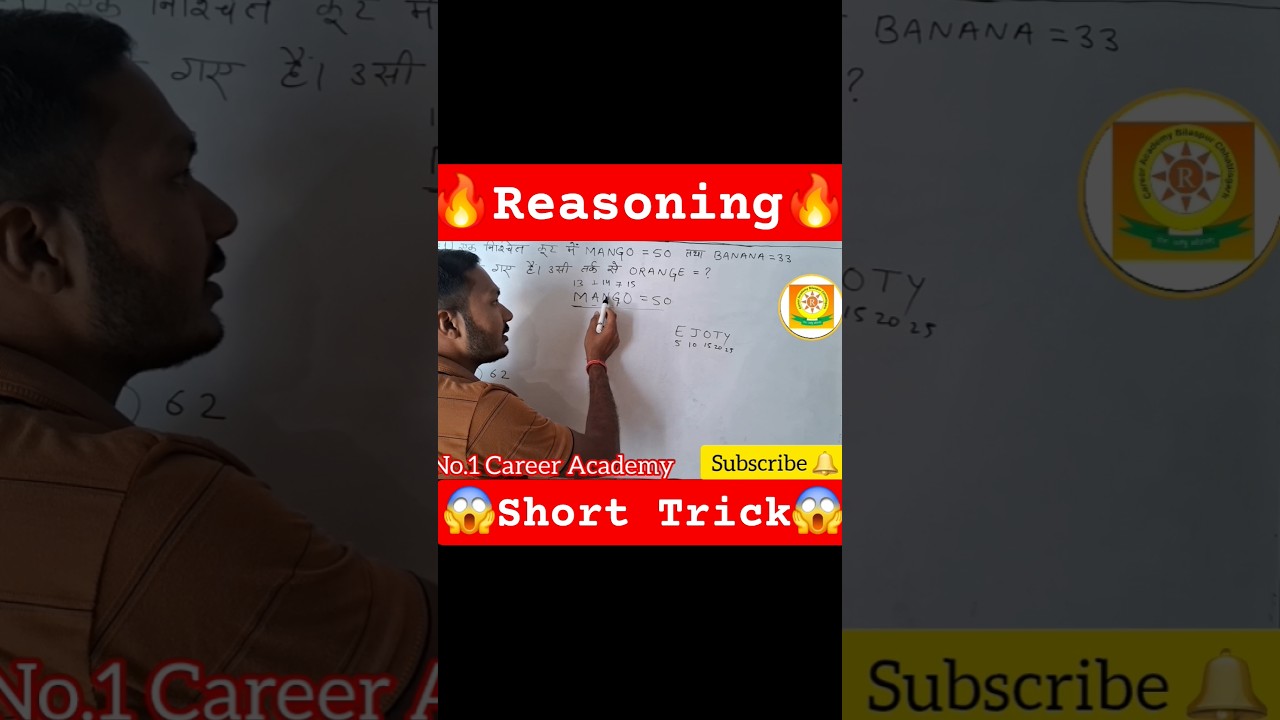 👉Reasoning|Coding and Decoding |By Rajesh Sir |