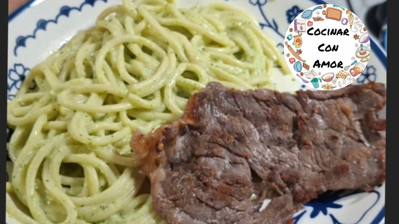 COMO HACER ESPAGUETI VERDE