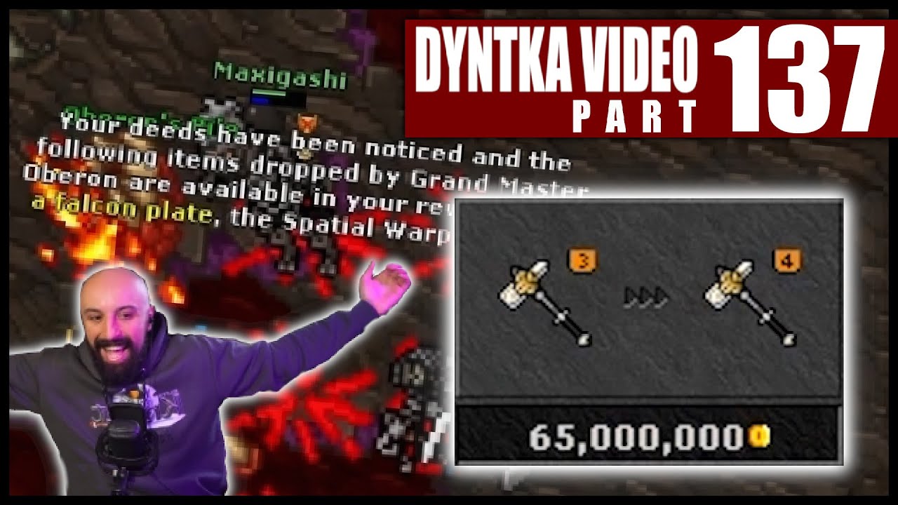 Jest złoto więc TIERUJEMY! T4! | Tibia - Dyntka Video odc. 137