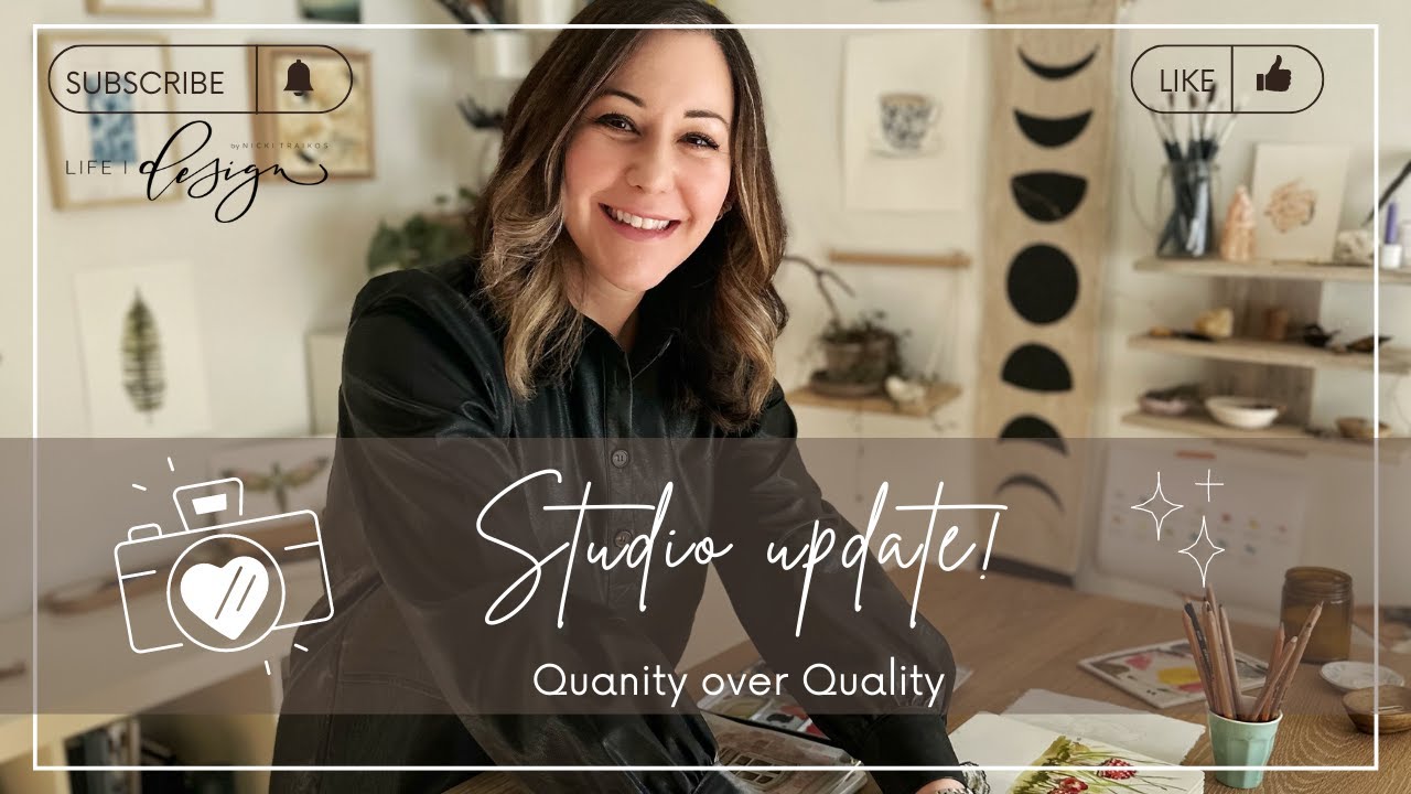 Studio update: Quantity over quality when it comes to art practice.