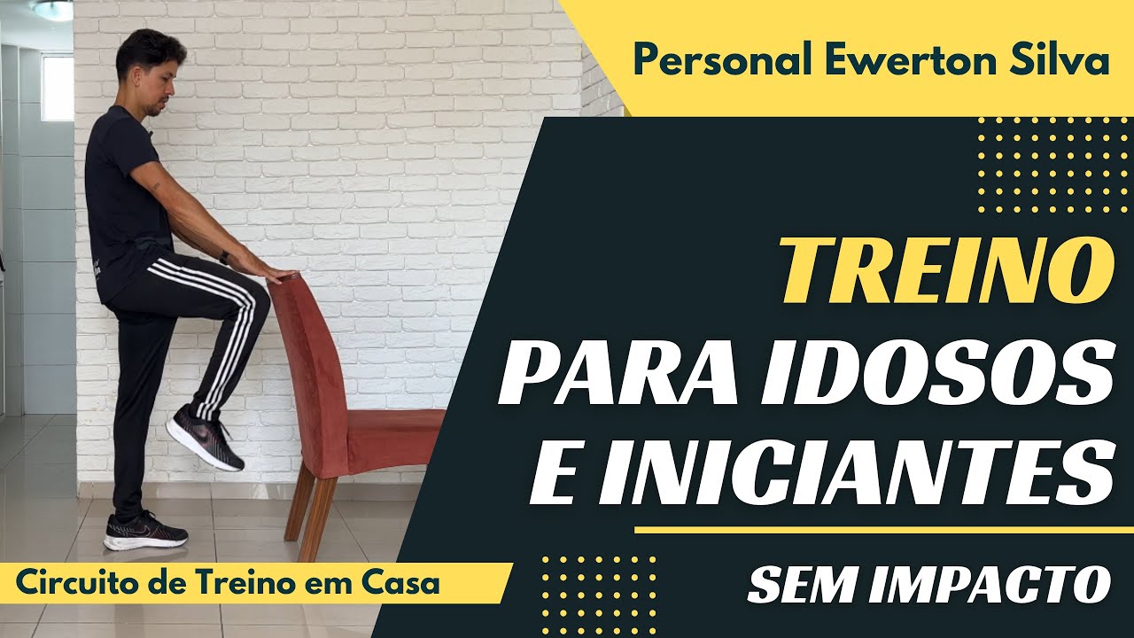 TREINO FÁCIL PARA IDOSOS E INICIANTES 💪 | Exercícios Leves em Casa para Sedentários!