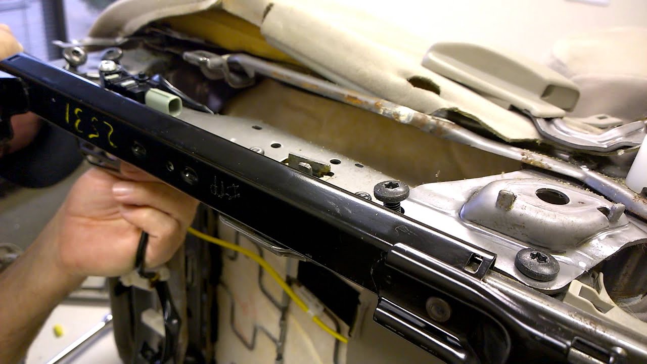 Removing 2004-2009 Prius seat rails from driver seat