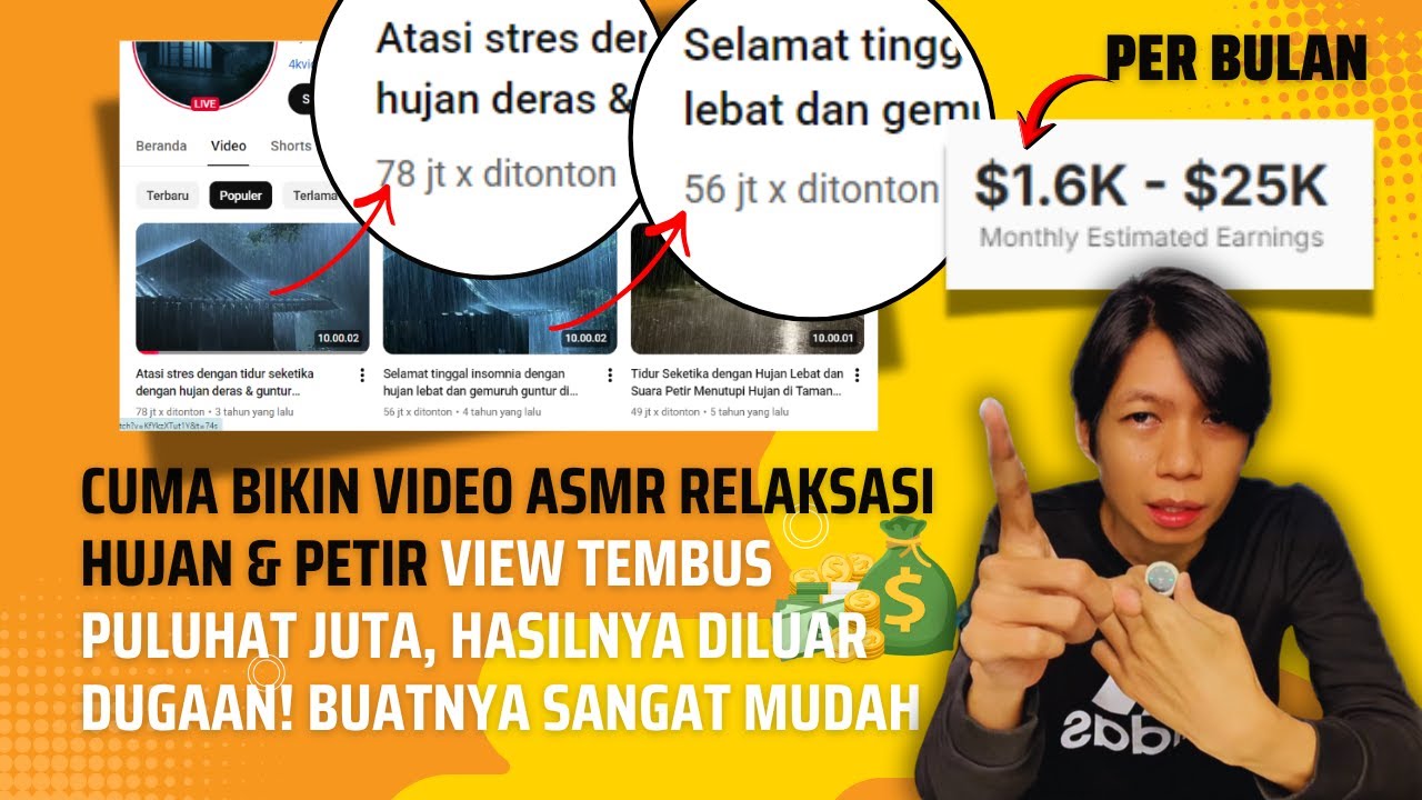 CARA MEMBUAT VIDEO MUSIK RELAKSASI HUJAN NO COPYRIGHT