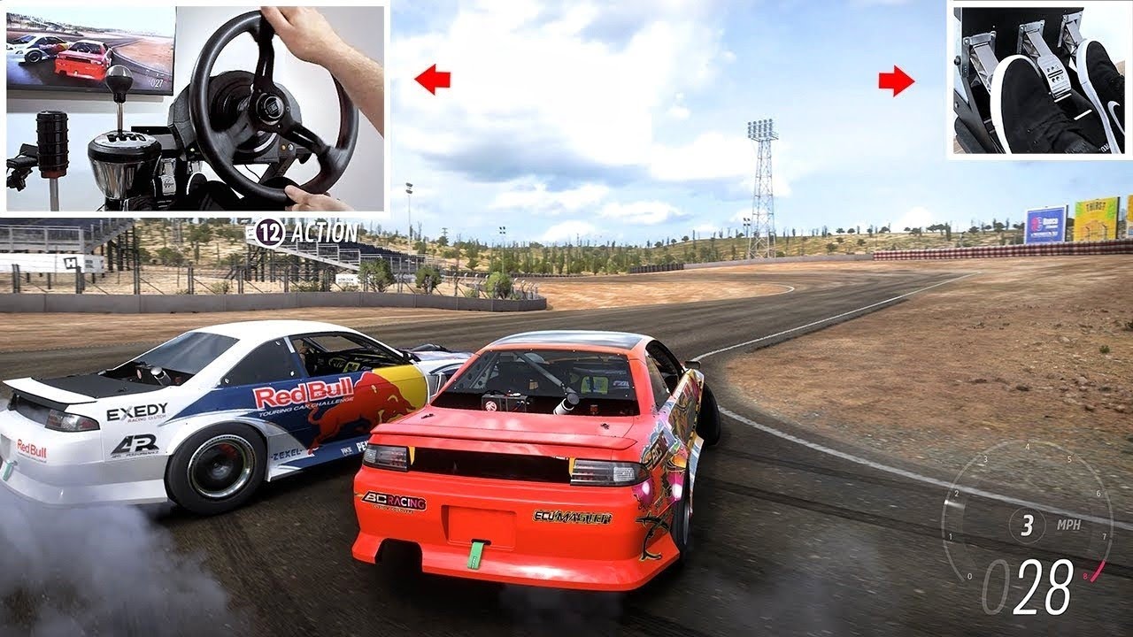 Forza Horizon 5 - First Drift TANDEM in Adam LZ S15! (w/900° Steering Wheel Setup)