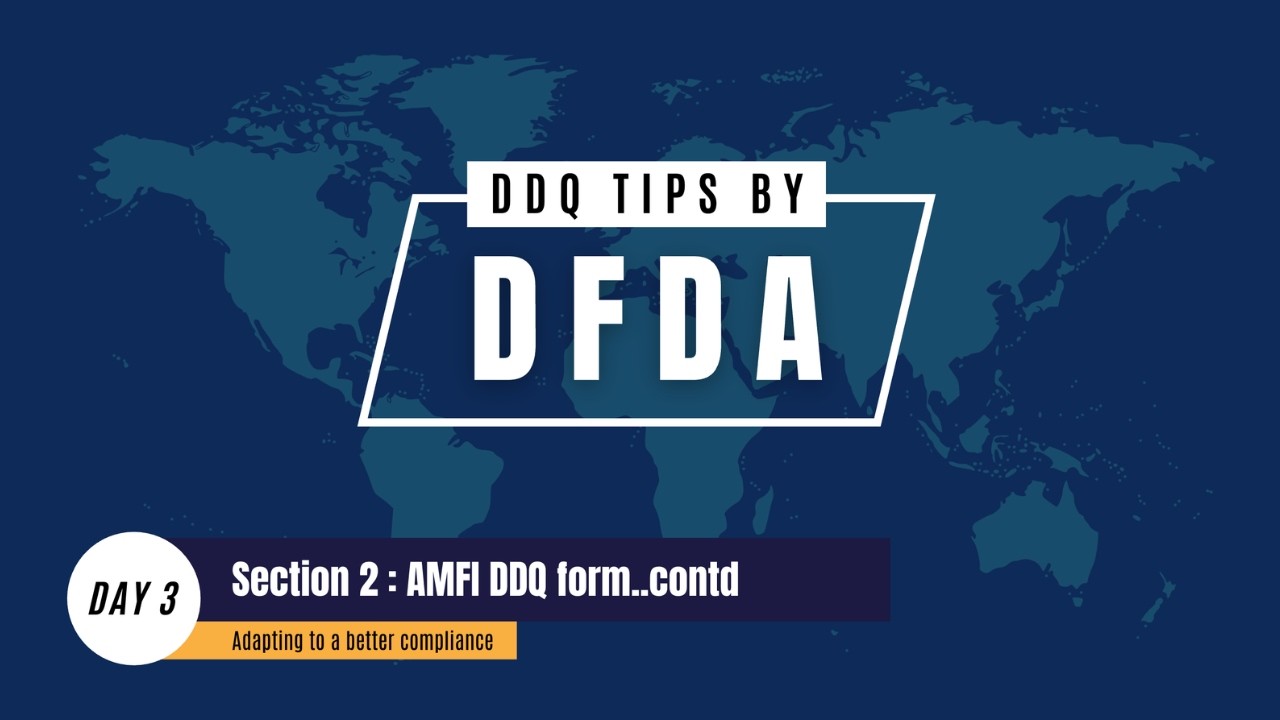 DDQ Training Chapter 3 : DFDA Group