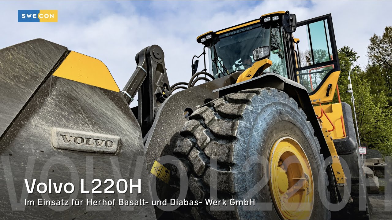 Volvo L220H... Radlader im Steinbrucheinsatz