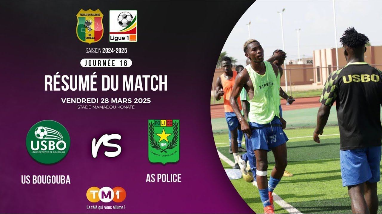 TM1 Foot - 16é journée L1 Orange : Résumé US Bougouba va AS Police du 28 mars 2025
