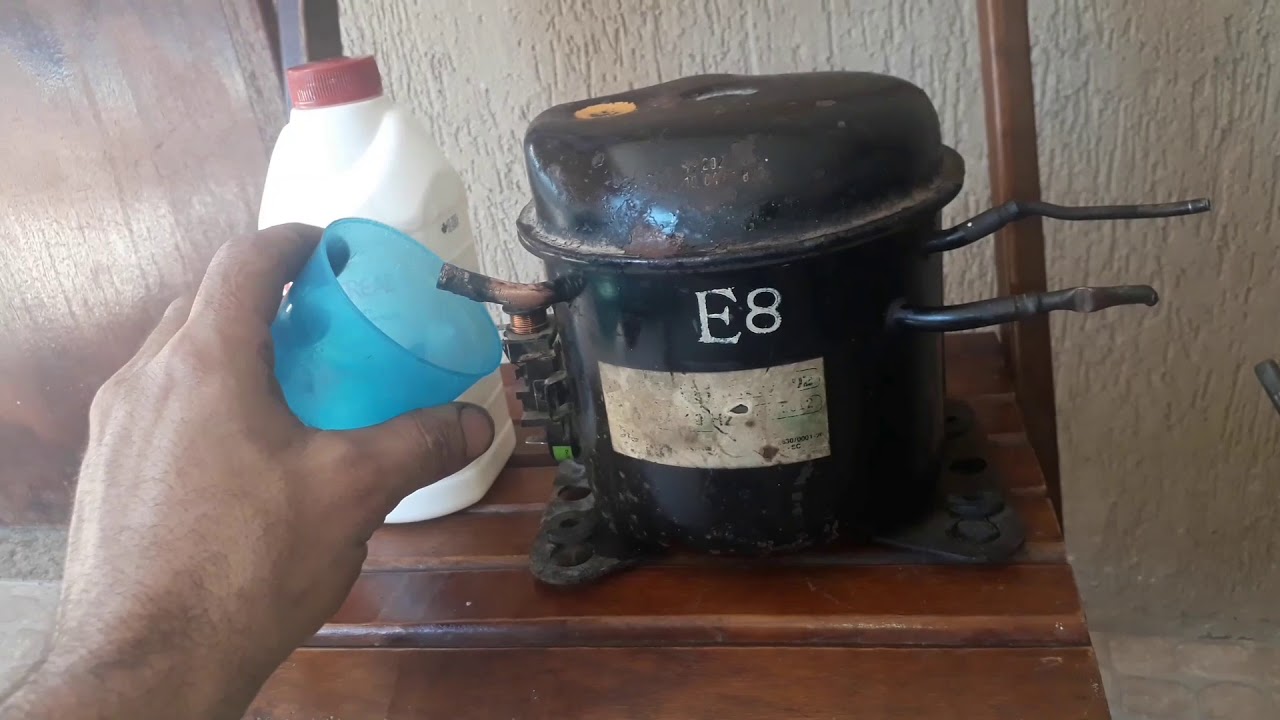 Como trocar óleo do motor de geladeira