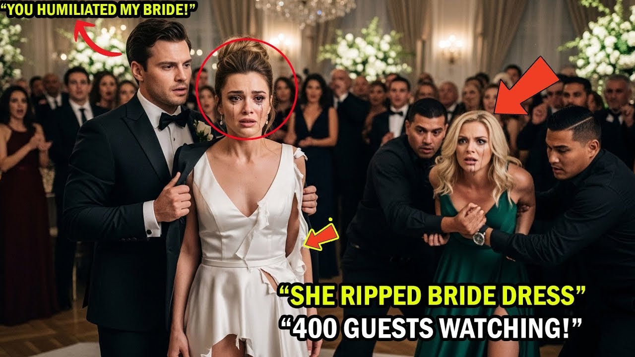 Rich Blonde Woman Ripped Her Dress in Anger front of 400 Guests-The Billionaire’s Reaction Shocked..