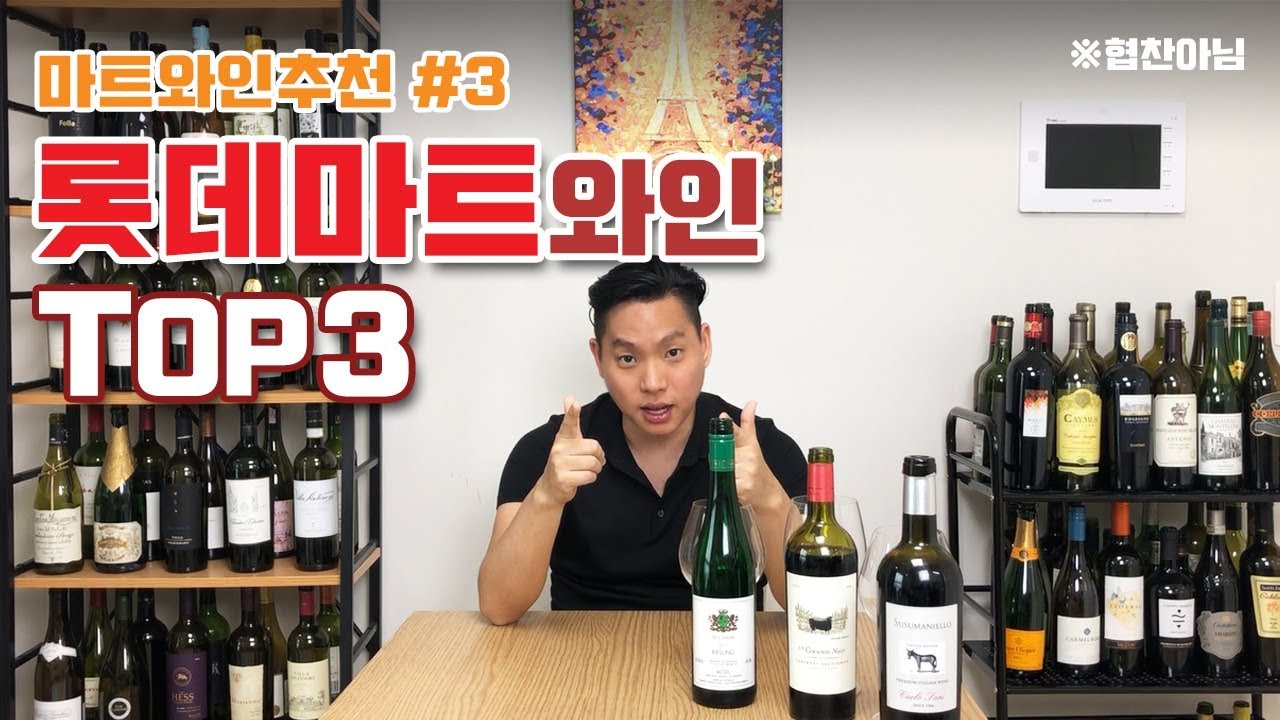 [와미남] 롯데마트 와인 Top3 추천! 누구나 좋아하는 가성비 좋은 밸류 와인들 (리뷰 및 설명, 가격)