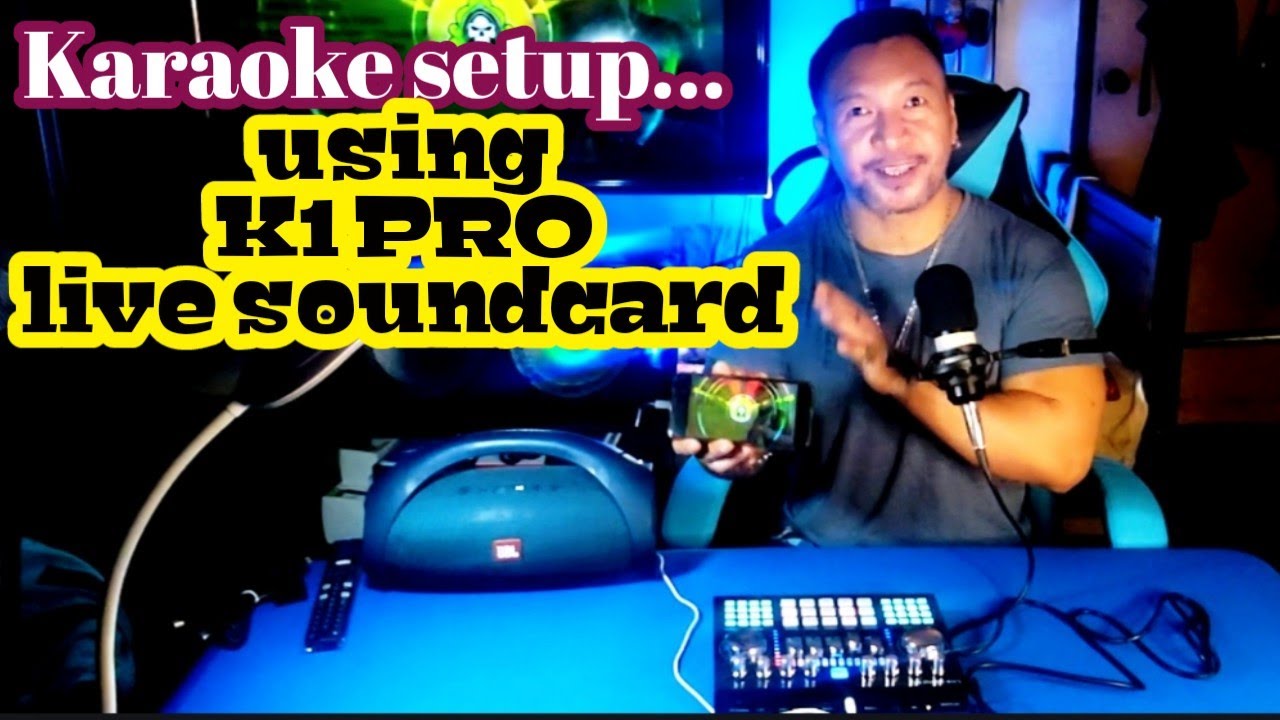How to setup karaoke using K1 pro live soundcard.....