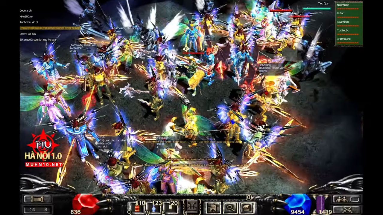 MU HÀ NỘI 1.0 ⚔️ Dark Lord mặc Trâu Xanh Thần quật Xích hơn 30k dame trong Blood Castle 6
