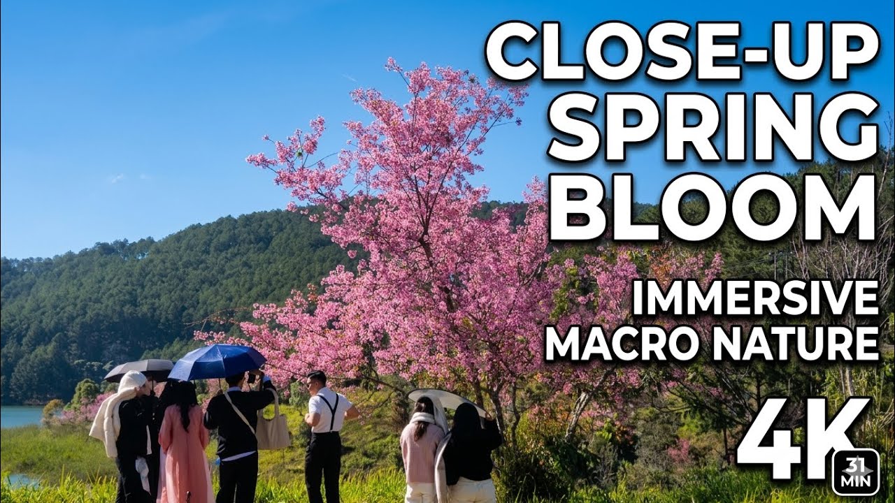 31 Min Close-Up Spring Bloom | Immersive Macro Nature for Deep Focus & Calm | 4K HDR | Oppa Toai