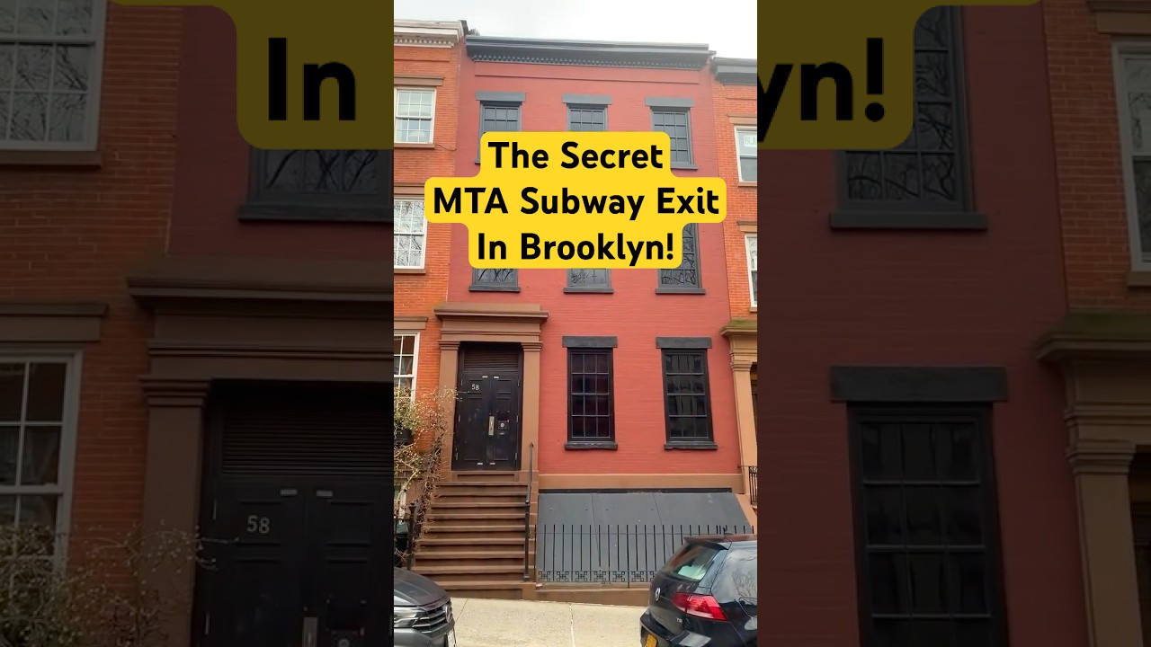 The MTA&rsquo;s Secret Subway Exit or The Fake Brownstone in Brooklyn Heights #history #nyc #brooklyn