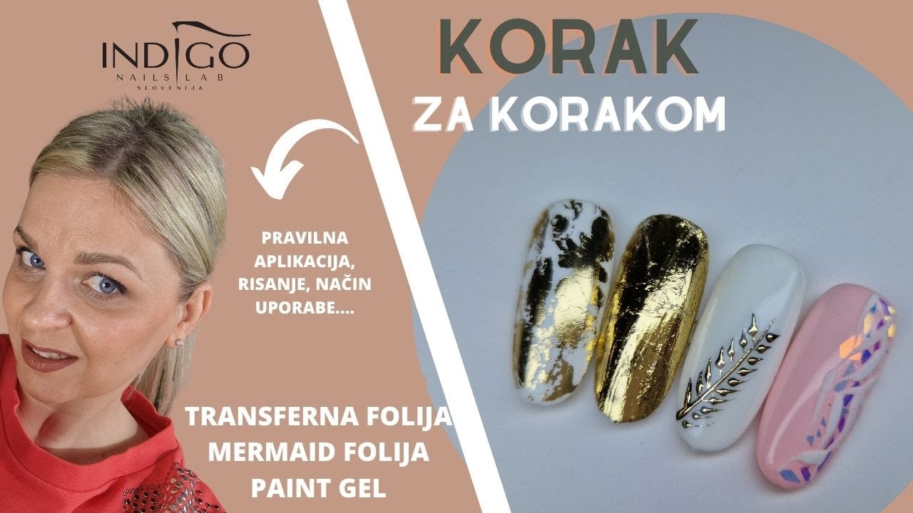 Transfer folija za nohte – kako jo uporabljati? I Mirror Foil I Indigo Nails