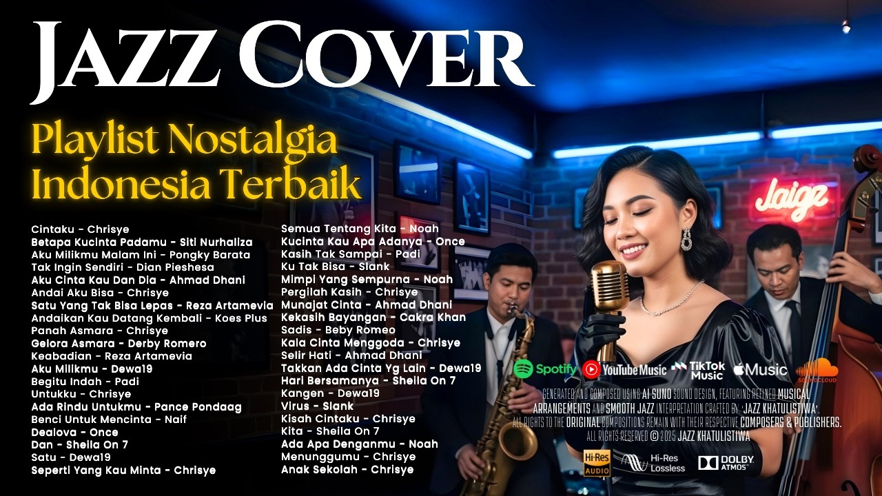 Lagu Pop Nostalgia Kenangan Cocok Temani Aktivitas - Lagu Nostalgia | Cover by JAZZ KHATULISTIWA