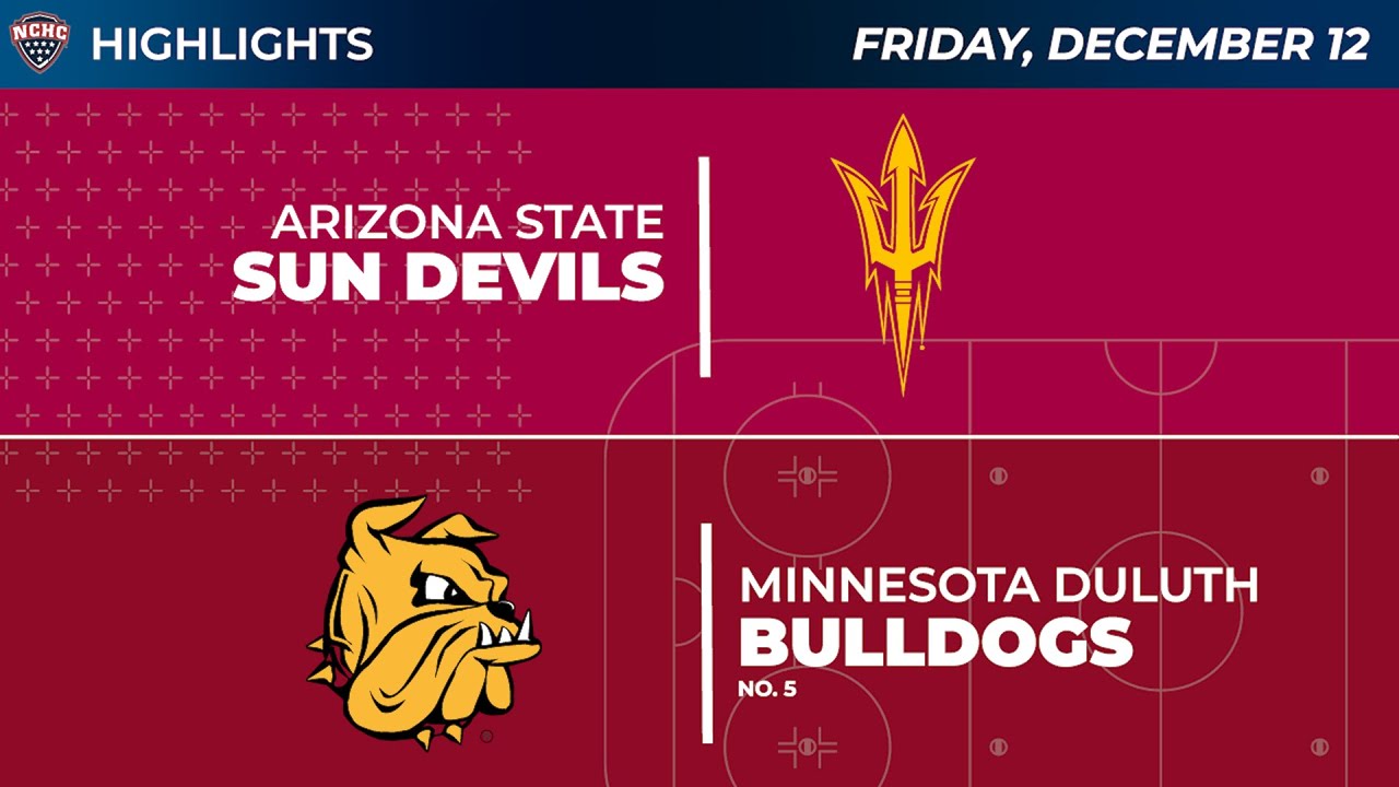 12-12-25 Arizona State at Minnesota Duluth Highlights