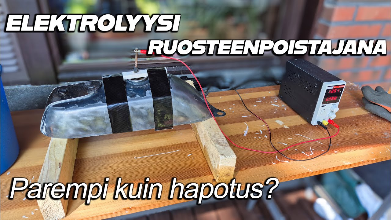 Bensatankin ruosteenpoisto elektrolyysillä