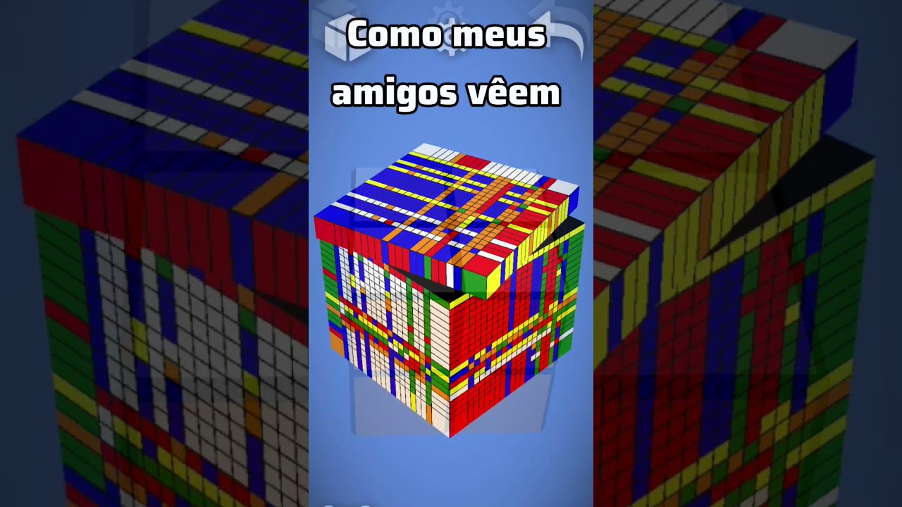 Como eu monto cubo m&aacute;gico #cubomagico #2x2 #20x20 #cubo #edit #pov