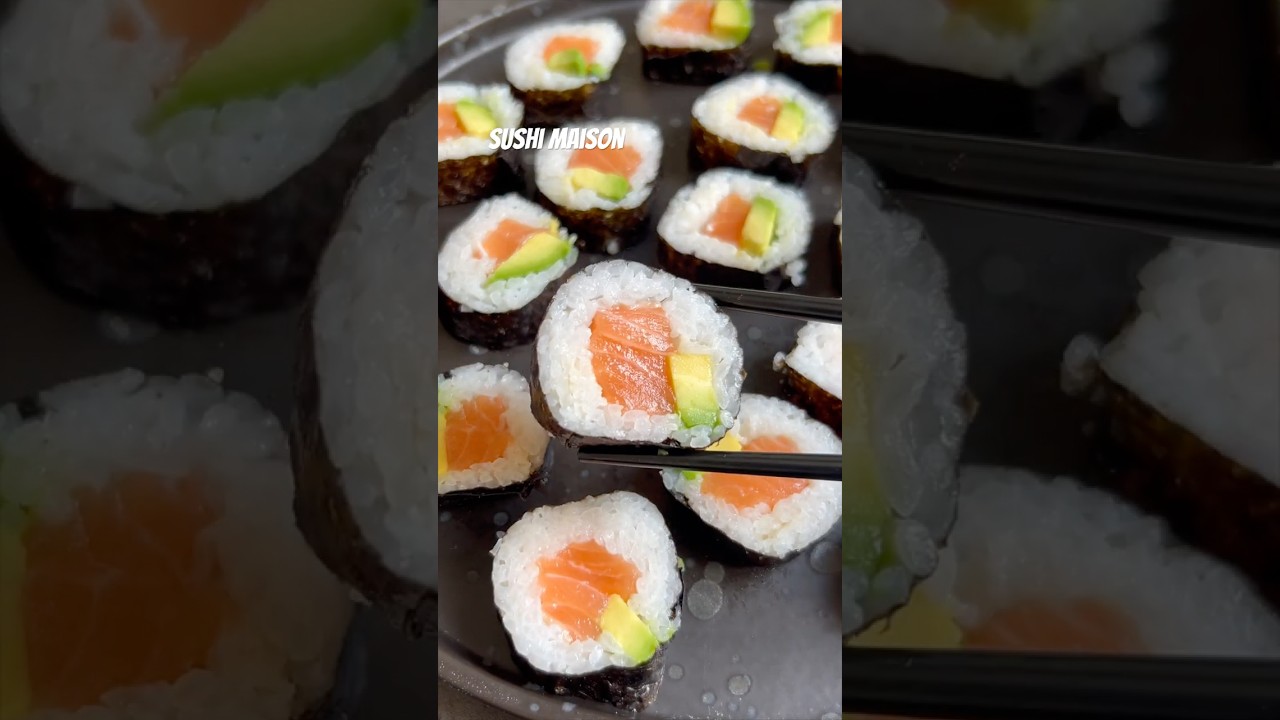 Sushi maison #sushi #recette #recettefacile #cuisinemaison #cuisine #recettemaison