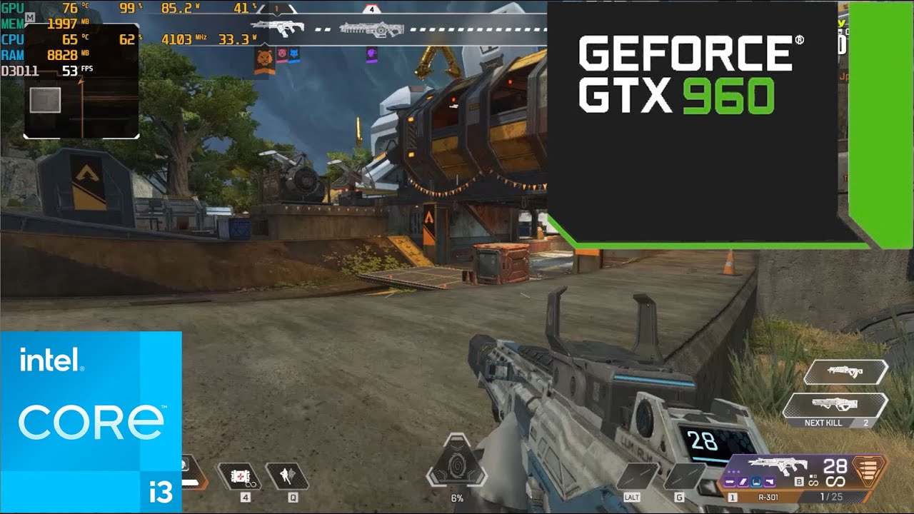 GTX 960 2GB Apex Legends