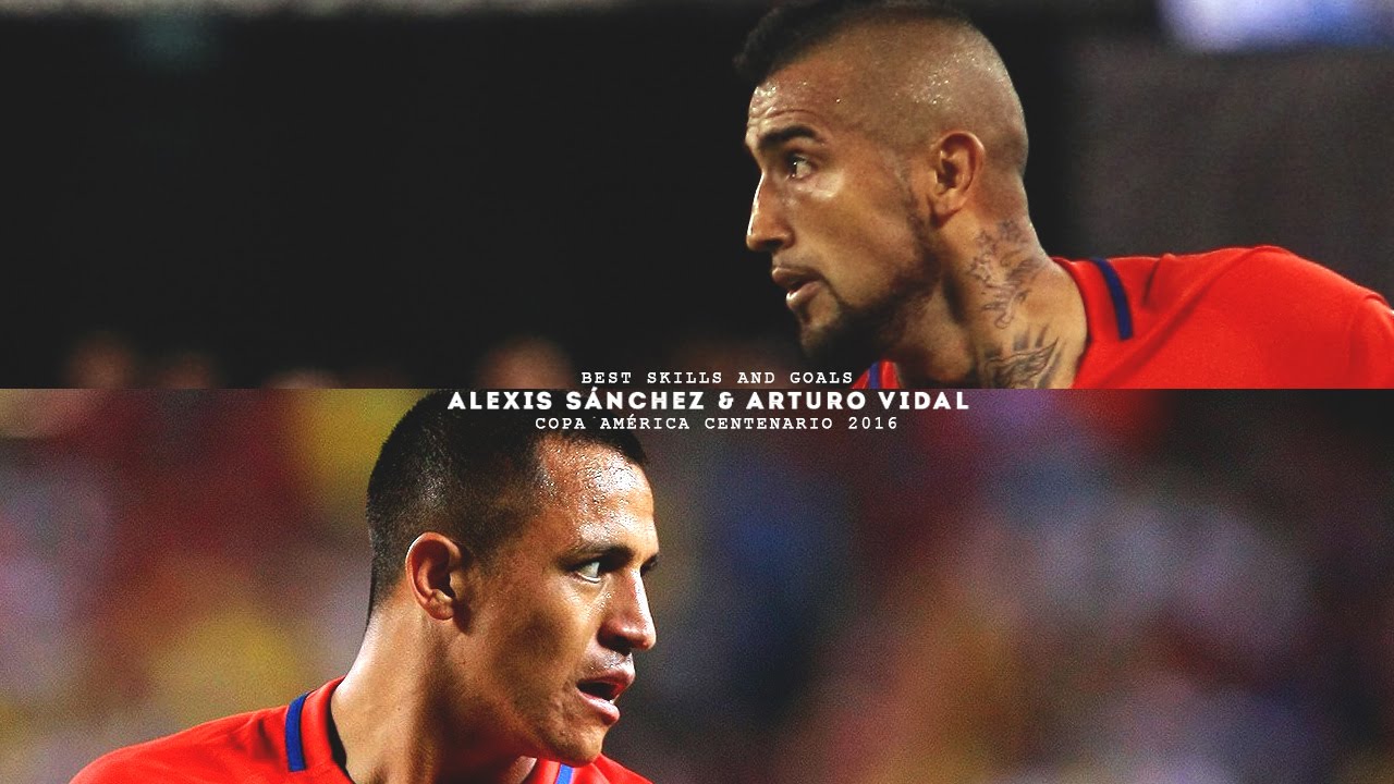 Alexis Sánchez - Arturo Vidal - Action in Copa América Centenario 2016