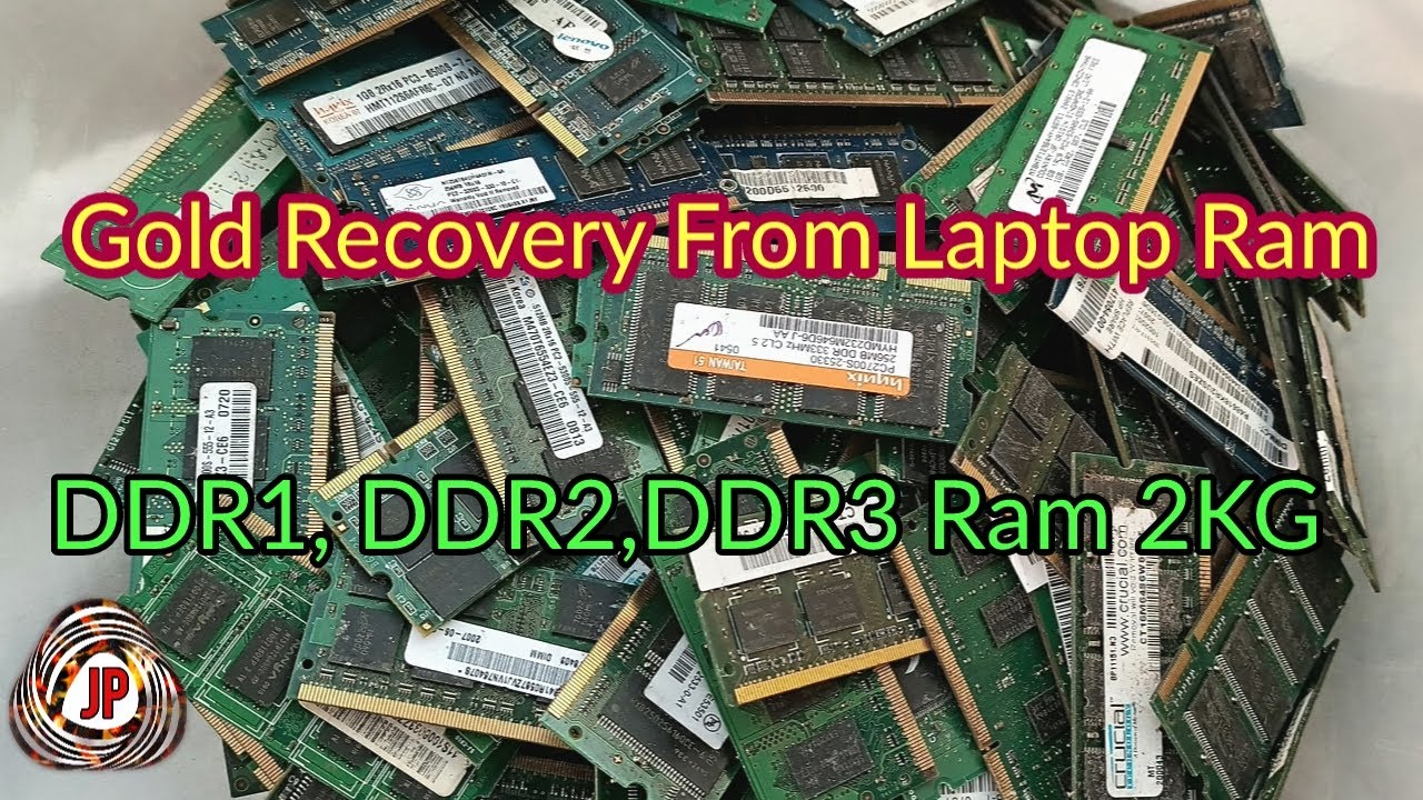 How much gold is in laptop ram?