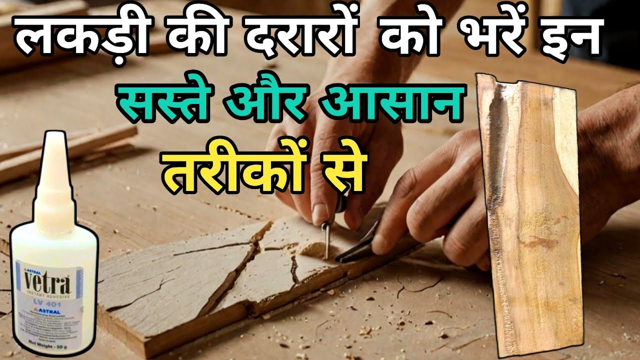 लकड़ी की दरारें भरने का परफेक्ट फॉर्मूला | Crack Lakadi Ki Repairing Kaise Karen | Wood Repair Tips