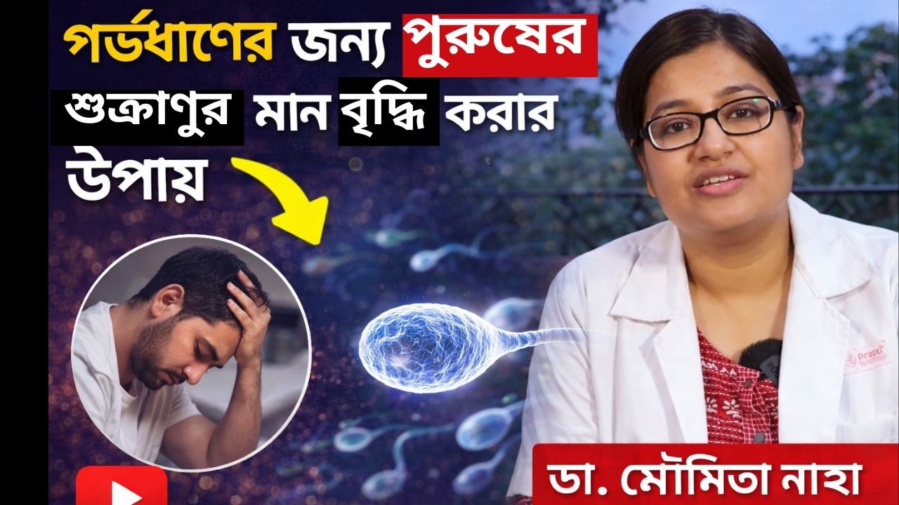 গর্ভধারণের জন্য পুরুষের  শুক্রাণুর মান বৃদ্ধি করার উপায়  Dr Moumita Naha