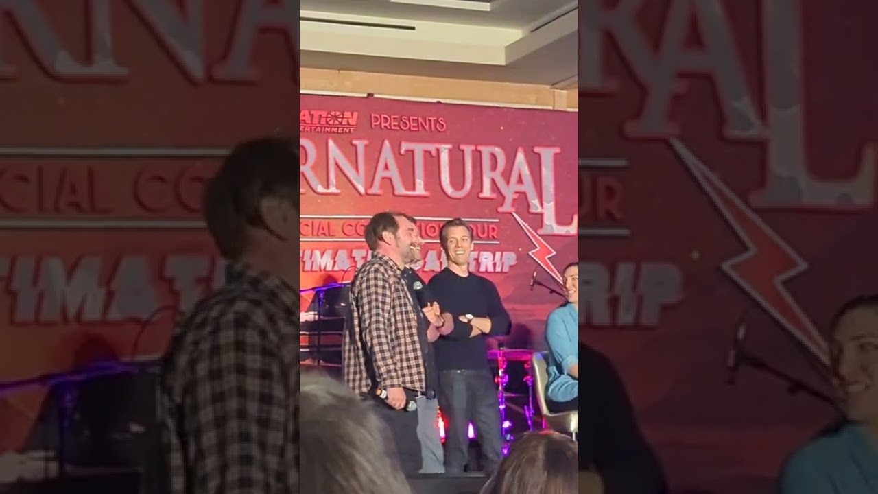 Jensen Ackles & rest of the SPN main panel doing the last question - SPN VanCon 21-23 Oct 2022