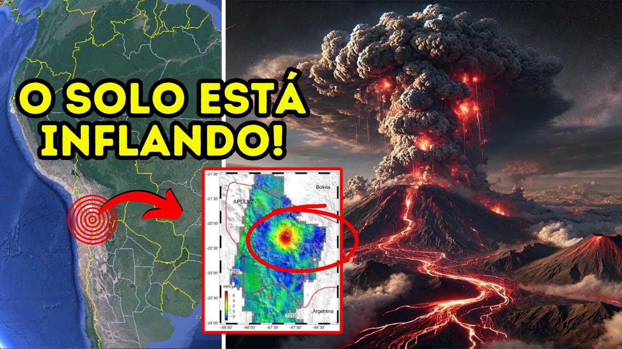 SUPERVULCÃO perto do Brasil? Inflação do solo está 10x maior que o normal! Vulcão Uturuncu