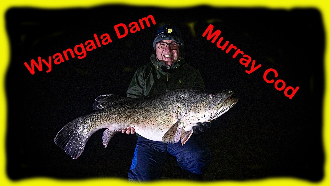 Fishing for Big Cod, Wyangala Dam Campsite.