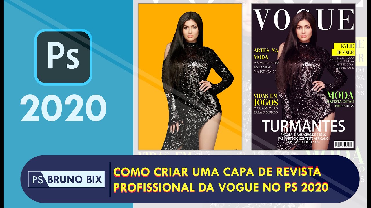 COMO CRIAR UMA CAPA DE UMA REVISTA PROFISSIONAL DA VOGUE NO PHOTOSHOP CC 2020