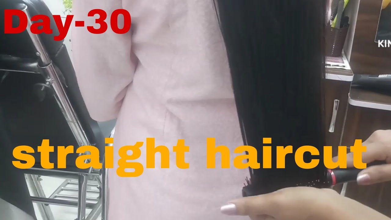 online beautyparlour course day-3 Haircut for girls easymethod of haircut|straight haircut theory