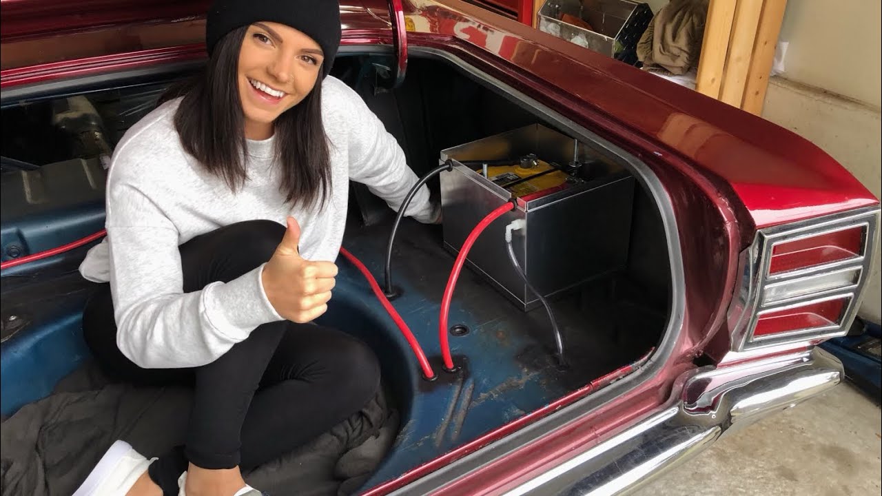 Junk in the trunk! Battery relocation Dodge Dart