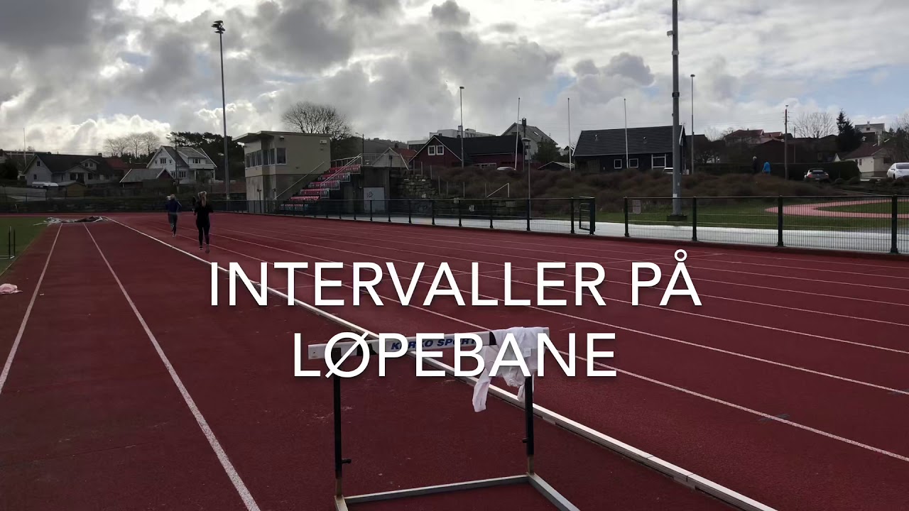 Intervaller på løpebane