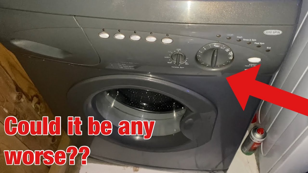 Hotpoint Aquarius WMA32 washing machine || Test spin: WORST condition Hotpoint wma I’ve ever owned?