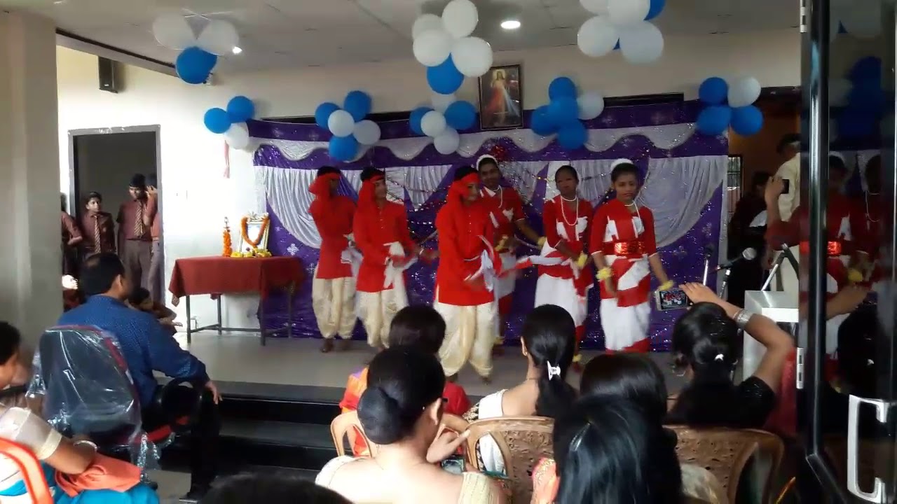 Teacher's day celebration in Madonna English school by students/ jhil tola dance cover by students o