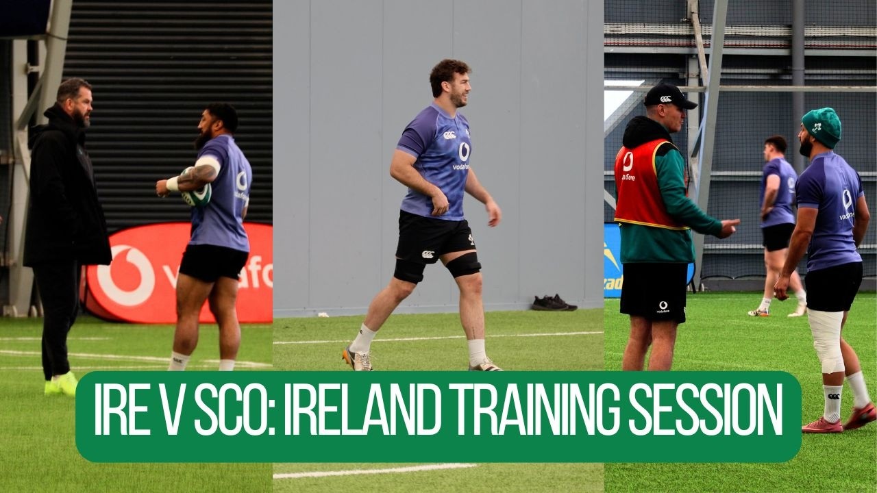 Ireland train ahead of their Super Saturday Six Nations clash with Scotland | #IREvSCO #SixNations