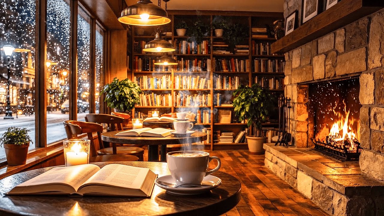 Winter Café Jazz ❄️ Soft Piano Music for Study, Relax & Memories