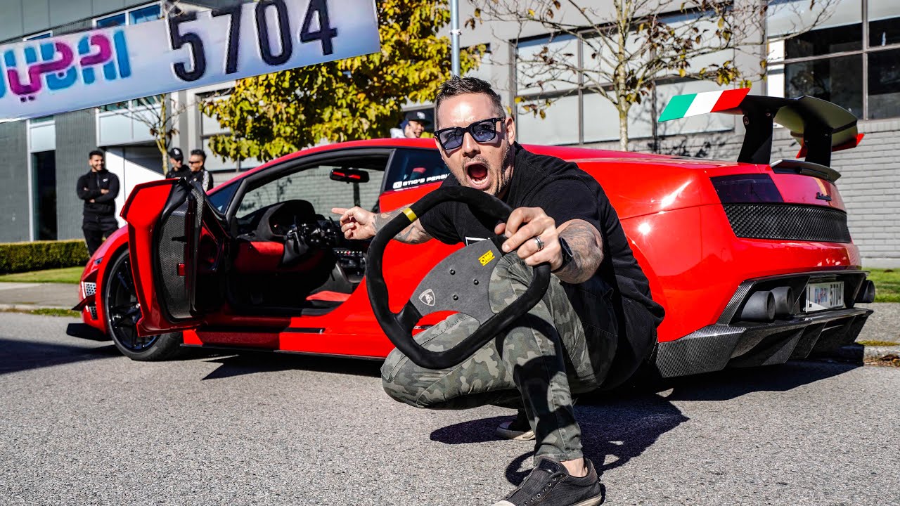 ILLEGAL DUBAI LAMBORGHINI RACECAR CAUSES CHAOS ON CANADIAN STREETS!
