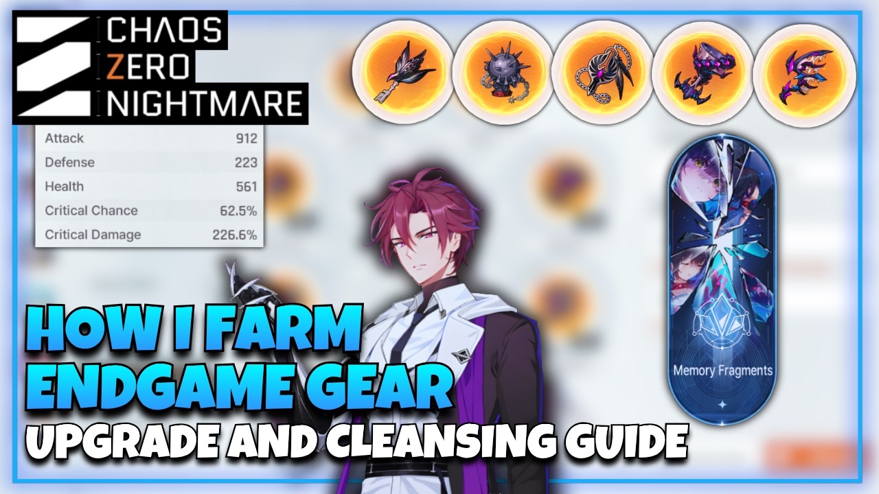 HOW I FARM, UPGRADE, AND CLEANSE ENDGAME GEAR | CHAOS ZERO NIGHTMARE