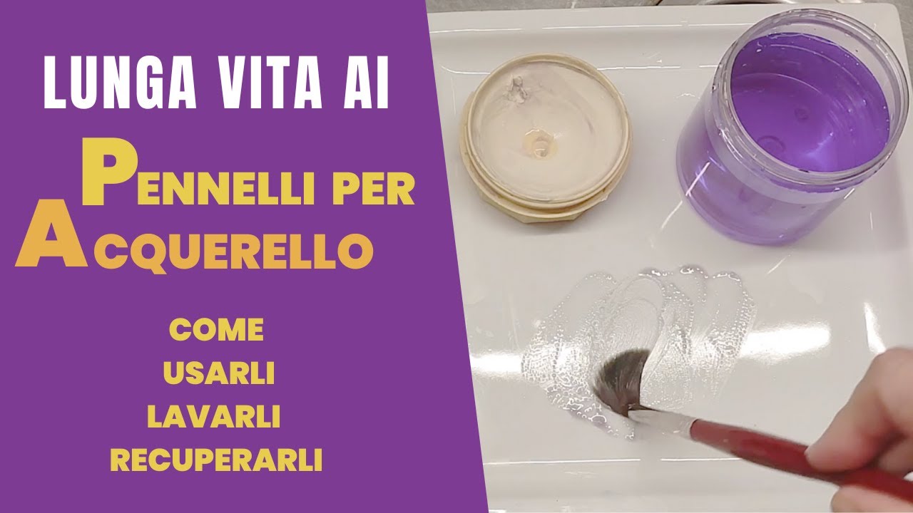 Pennelli per acquerello 🖌️come conservarli a lungo e trucchi per recuperare quelli rovinati