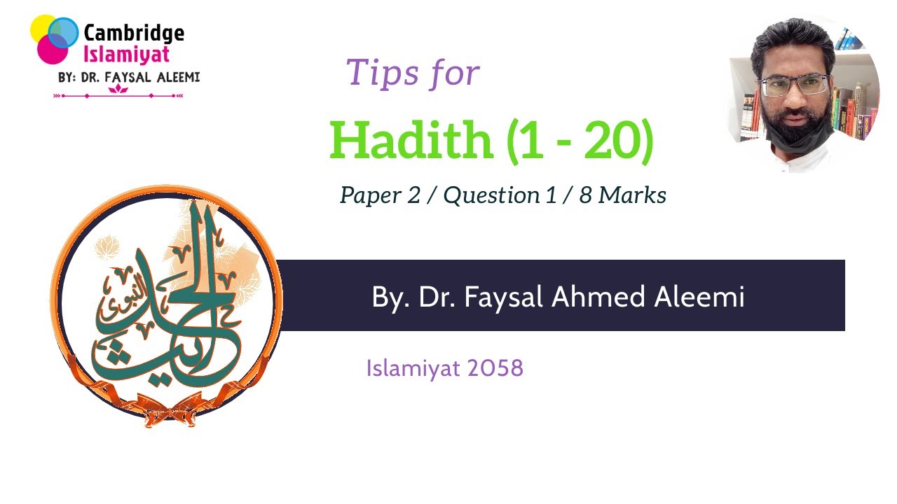 Tips for Hadith (1-20) /  Paper 2 / CAIE Examination