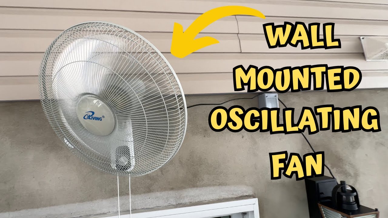 Quick Review of Oscillating Wall Mount Fan with Adjustable Tilt