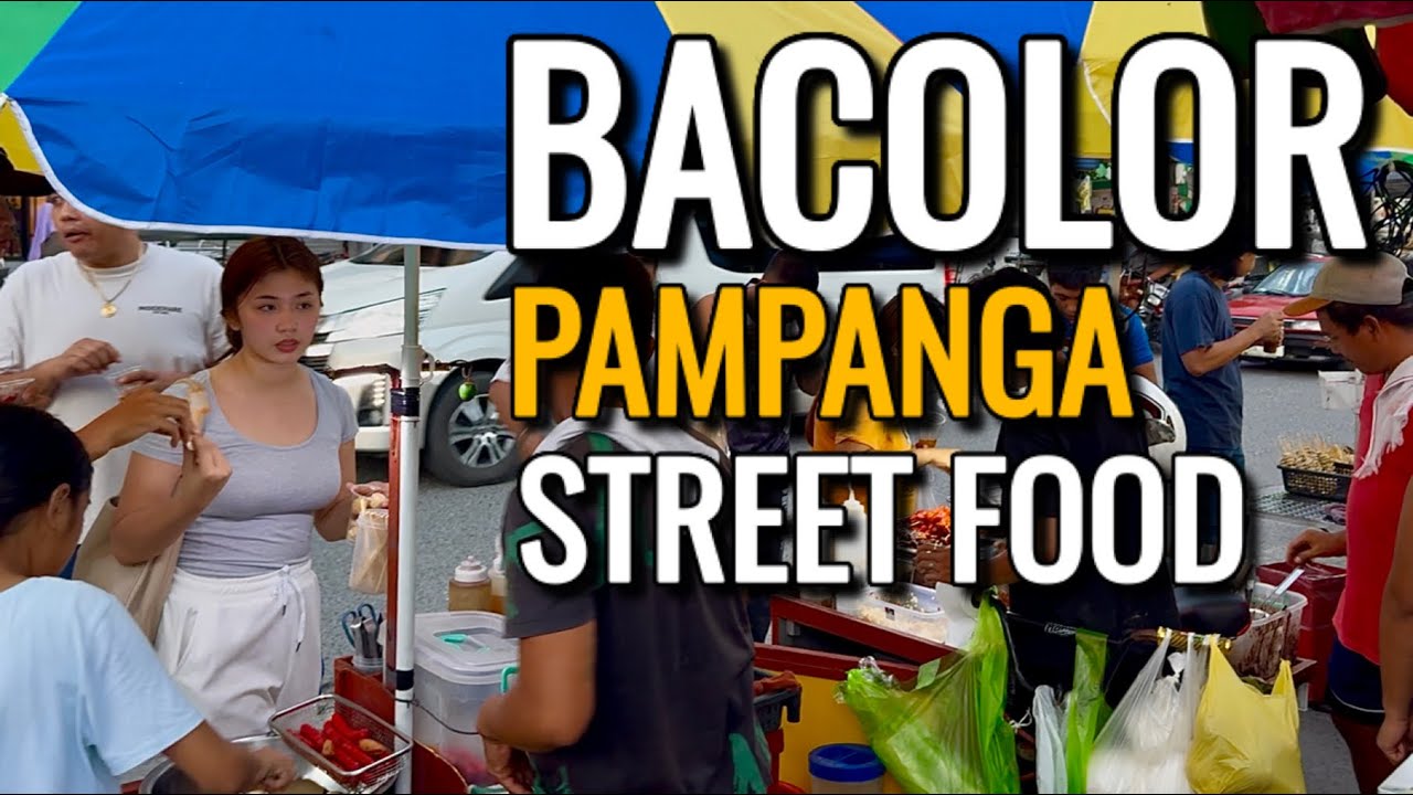 STREET FOOD PHILIPPINES in BACOLOR Pampanga | SURPRISING! So Much Street Food Everywhere!