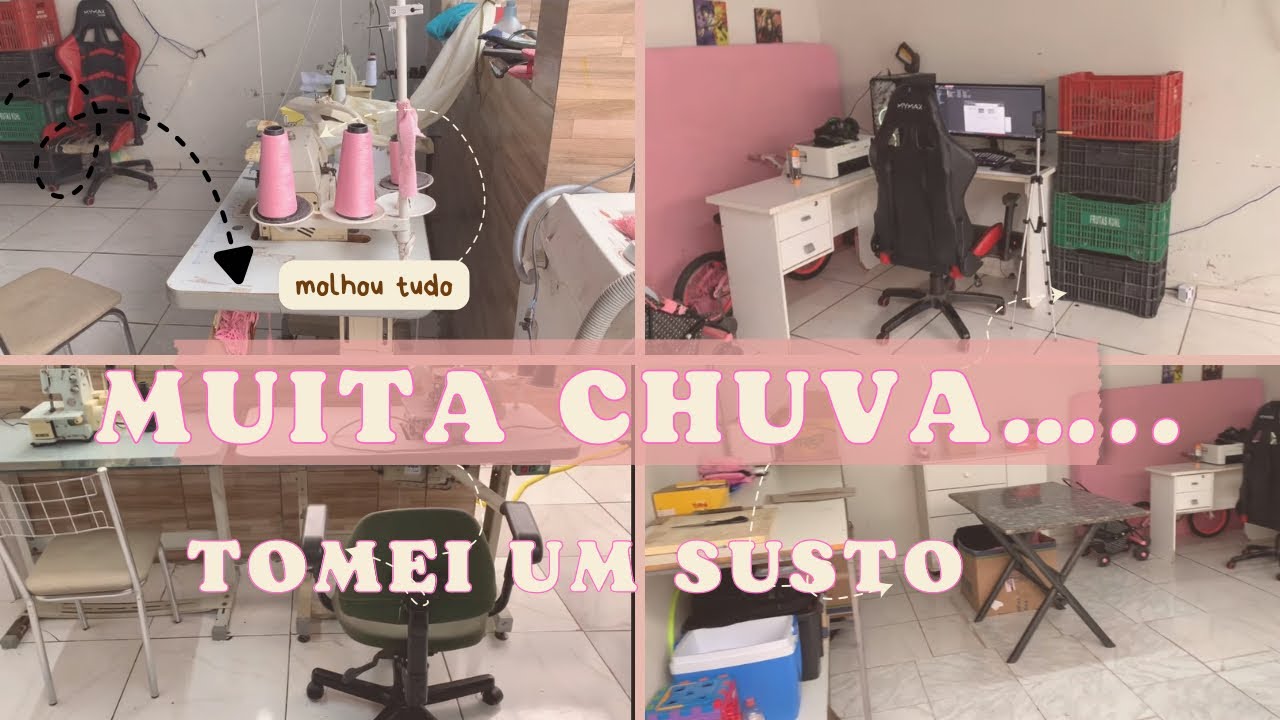 🏆 “Molhou minhas máquinas de costura 😱 Consegui salvar?”Meu  ateliê virou um caos